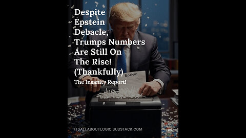 Despite Epstein Debacle, Trumps Numbers Are Still On The Rise! (Thankfully)