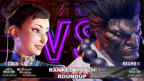 Kuya Kalbo SF6 Ranked Match Roundup. Chun Li Master Rank [Hori Fight Stick]