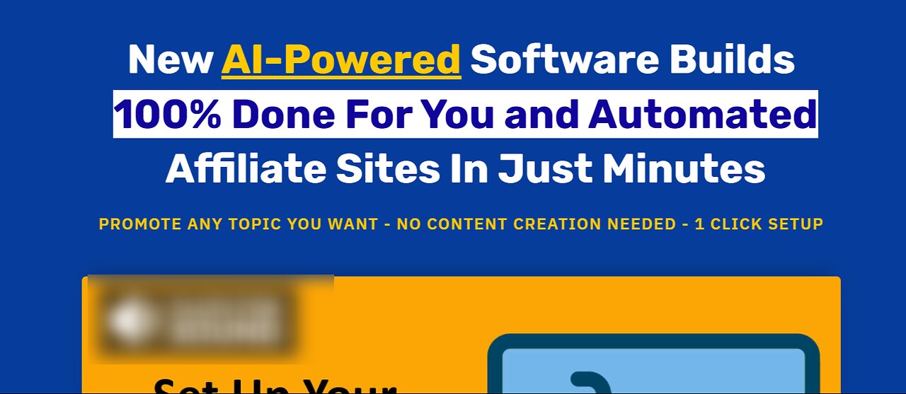 Stop Building Affiliate Sites Manually! AI AutoCreatr automates the entire process.