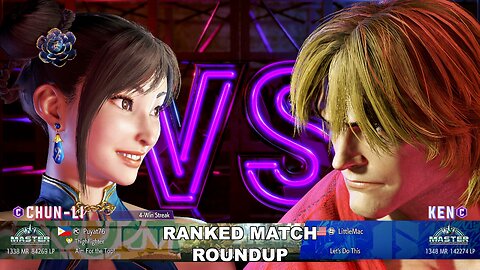 Kuya Kalbo SF6 Ranked Match Roundup. Chun Li Master Rank [Hori Fight Stick]