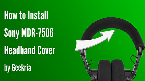 How to lnstall Sony MDR-7506 Headphones Headband Cover | Geekria