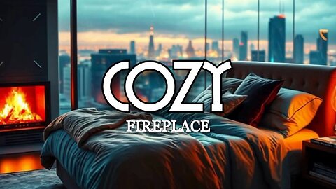 Rain and Fireplace Sounds in the Bedroom – A Cozy Refuge