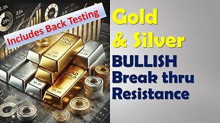 Gold & Silver BULLISH Break thru Resistance