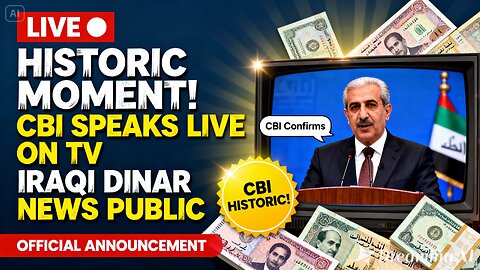 Historic Moment! 🏦CBI Speaks Live on TV — Iraqi Dinar News Public for First Time ⚡ 💥 IQD News 2026
