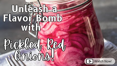 Elevate Your Dishes with PICKLED RED ONIONS - Quick, Easy, and Flavorful!