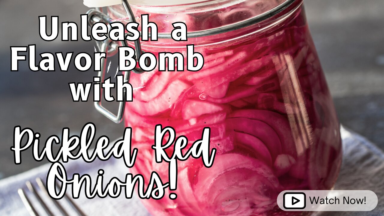 Elevate Your Dishes with PICKLED RED ONIONS - Quick, Easy, and Flavorful!