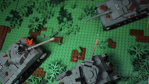 Lego WW2 Tank Battle Stop Motion
