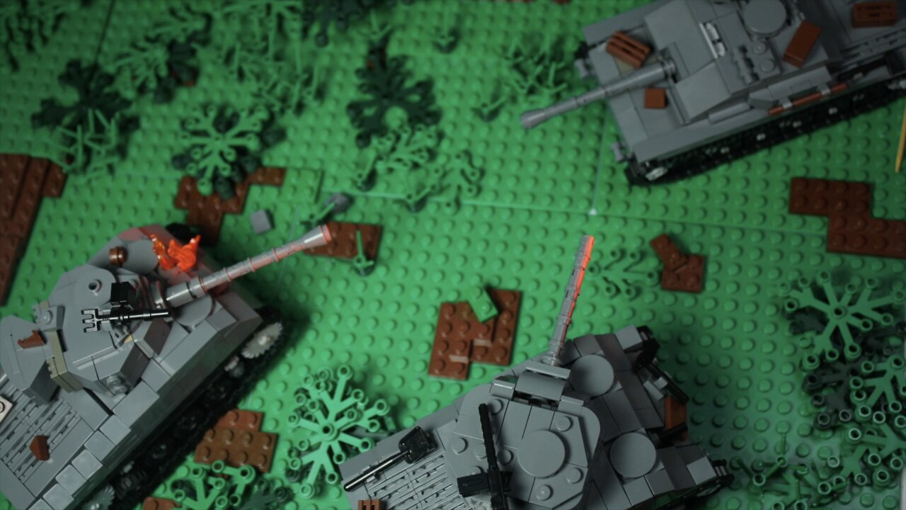 Lego WW2 Tank Battle Stop Motion