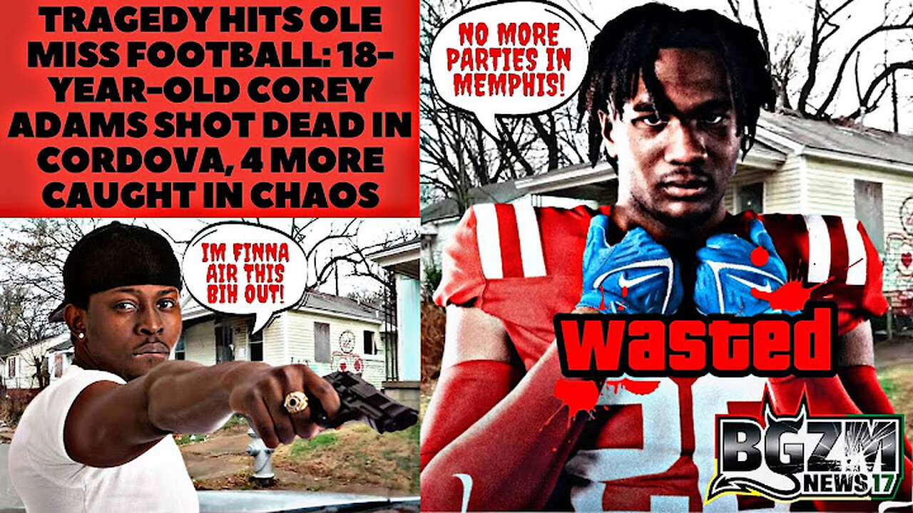 Tragedy Hits Ole Miss Football: 18-Year-Old Corey Adams SHOT DEAD in Cordova, 4 More Caught in Chaos