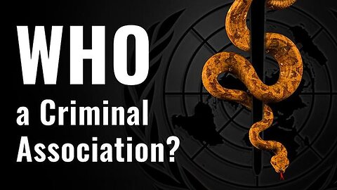 "Unmasking WHO: The Alleged Criminal Association Behind Health Advocacy (Reupload)"