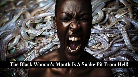The Black Woman's Mouth Is A Snake Pit From Hell!