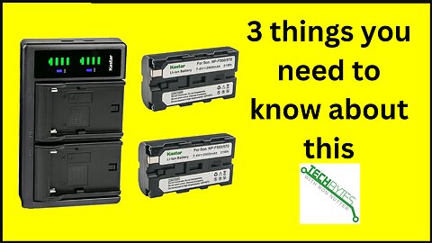3 Things to know about the Kastar NP-F550/F570 Battery 2-Pack and USB Charger