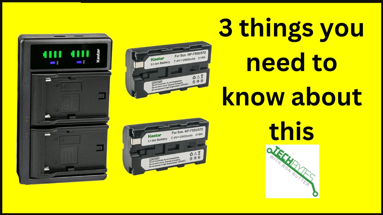 3 Things to know about the Kastar NP-F550/F570 Battery 2-Pack and USB Charger