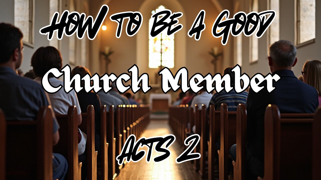 How to be a Good Church Member - Evangelist Rick Coram
