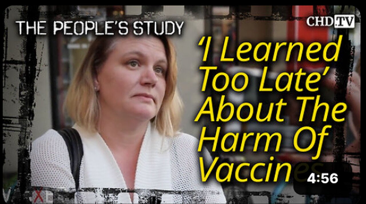 'I Learned Too Late' About The Harm Of Vaccines