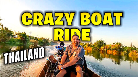 They Put V8 engine on a Boat | Crazy Motor Boat Riding in Thailand