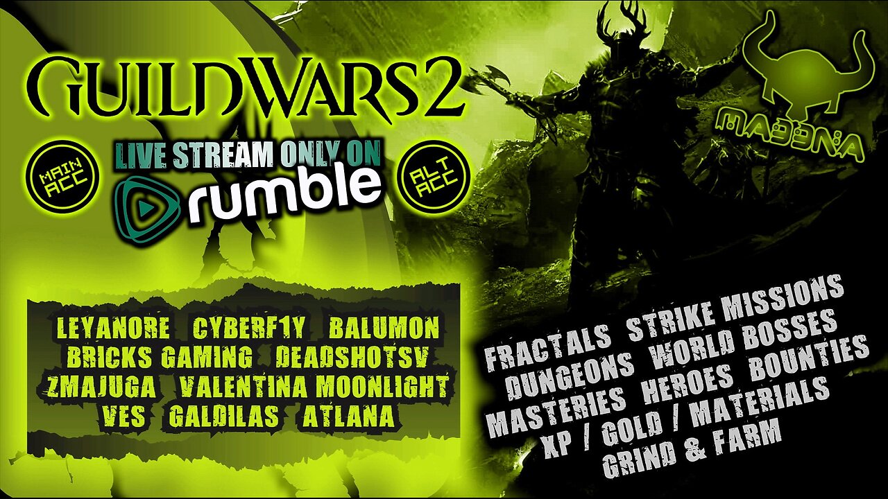 GUILD WARS 2 COOP with @LEYANORE, @BALUMON & @CYBERF1Y... skyscale hunt Pt.1