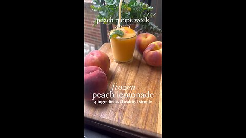 **“Chill & Sip: 4-Ingredient Frozen Peach Lemonade”**