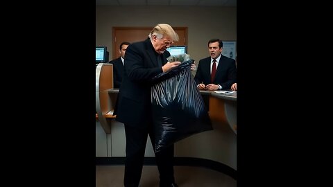 Donald Trump robs a bank