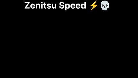 zenitsu Speed ⚡💀🥶