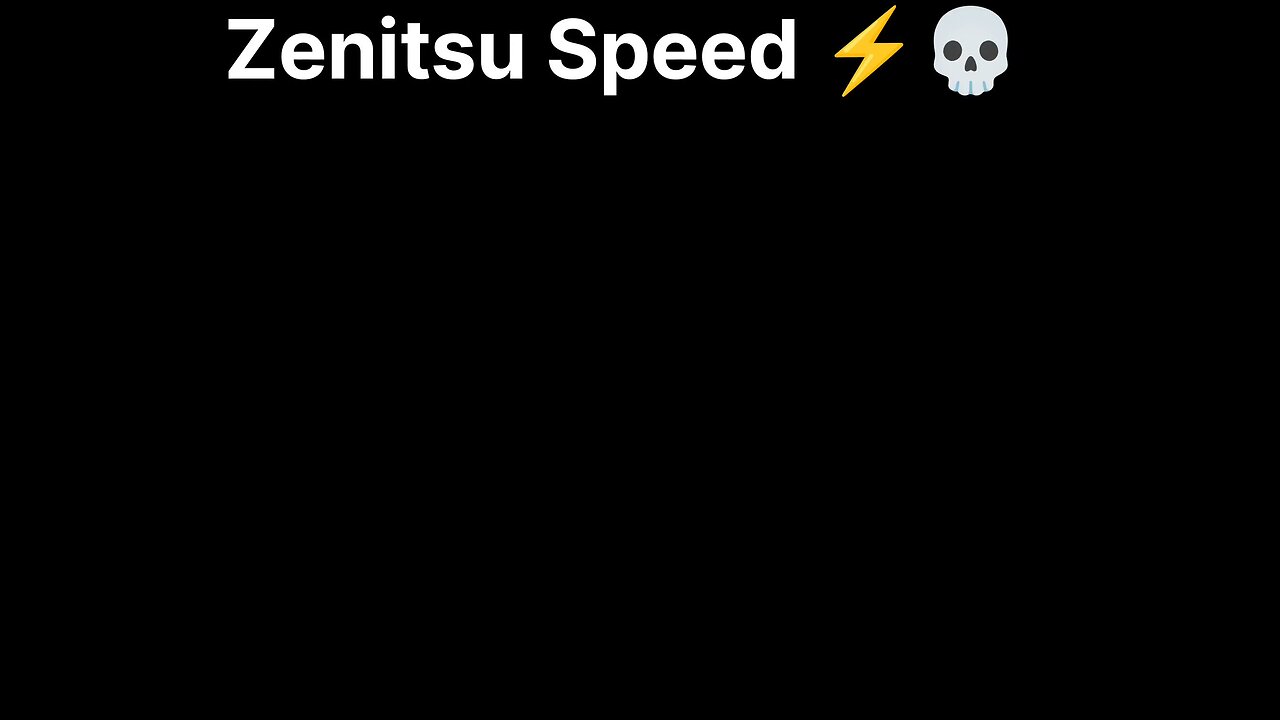 zenitsu Speed ⚡💀🥶