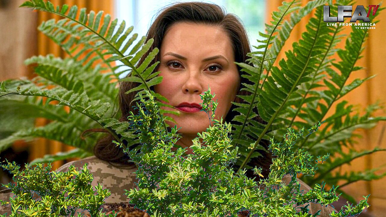 GRETCHEN WHITMER HIDES FROM WH CAMERAS!