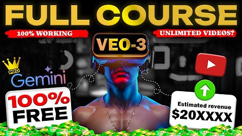 Veo 3: How to Create AI Videos for FREE (Full Cinematic Course) | Generate Realistic AI Videos