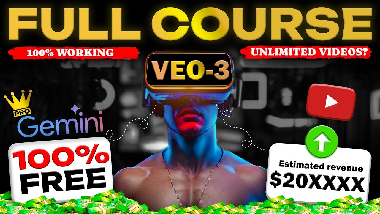 Veo 3: How to Create AI Videos for FREE (Full Cinematic Course) | Generate Realistic AI Videos