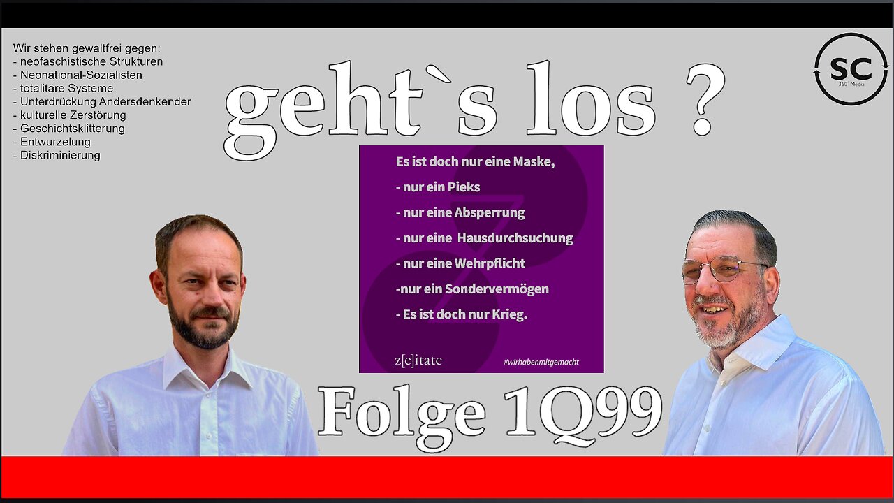 geht`s los ? Folge 1099 bereinigt