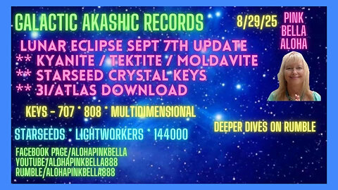 Galactic Akashic Records 🌌 Crystal Keys 🔑 Moldavite & Tektite Codes ✨ Schumann Resonance & 3I/ATLAS