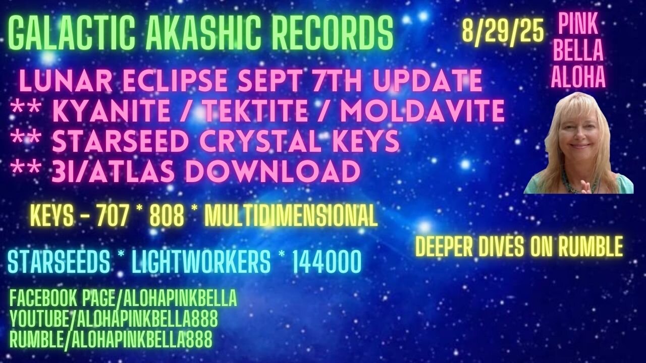 Galactic Akashic Records 🌌 Crystal Keys 🔑 Moldavite & Tektite Codes ✨ Schumann Resonance & 3I/ATLAS