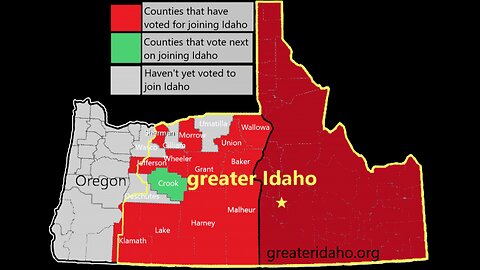 36% oregon counties vote to secede & join Greater Idaho