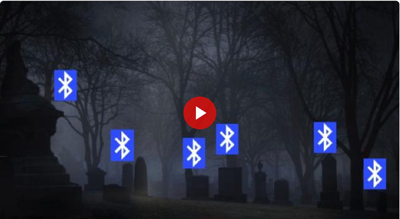 Bluetooth signals from beyond the grave. Covid19 shot Bluetooth signals in the graveyard!