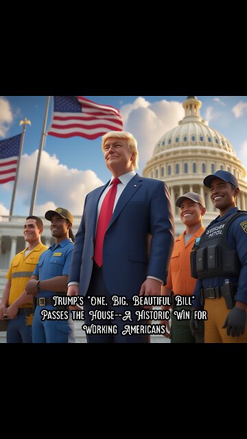 Trump's "One, Big, Beautiful Bill" Passes the House--A Historic Win for working Americas