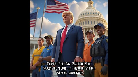 Trump's "One, Big, Beautiful Bill" Passes the House--A Historic Win for working Americas