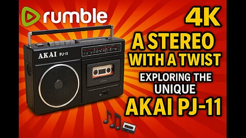 "🎶 A Stereo with a Twist: Uncovering the Unique AKAI PJ-11 📼🔊 | 1980s Retro Tech"