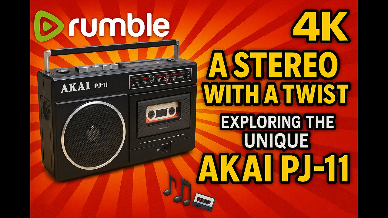 📼🎶 A Stereo with a Twist: Discover the Unique AKAI PJ-11 Retro Gem! 🔊✨