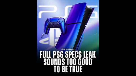 Dude, if the PS6 specs leak is real, that's awesome.