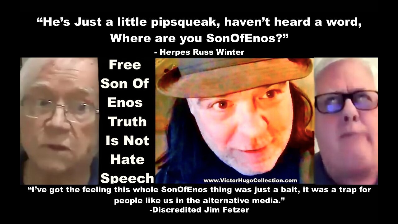 Herpes Russ Winter Calls SonOfEnos A Little Pipsqueak Discredited Jim Fetzer Says SonOfEnos Is Trap