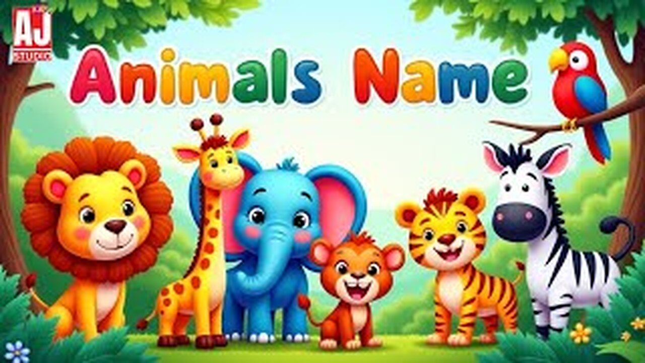 🐘 Animals Name for Kids | Learn Wild & Farm Animals 😊