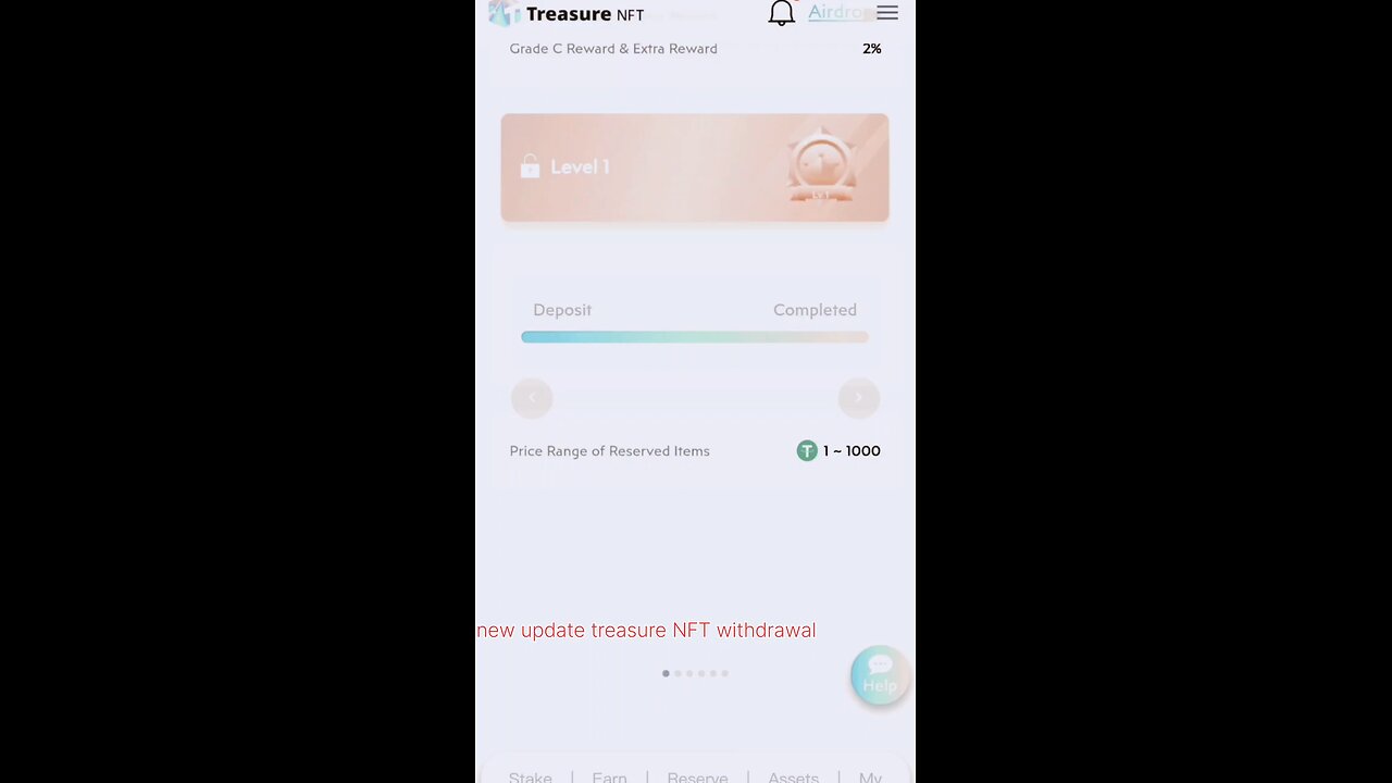 treasure nft level 1..to 6 updates new