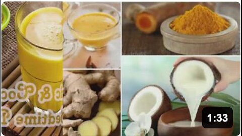Mix Turmeric, Ginger And Coconut Milk. Drink It One Hour Before Bed.