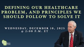 PSI Hearing: Defining Our Healthcare Problem, and Principles We Should Follow to Solve it