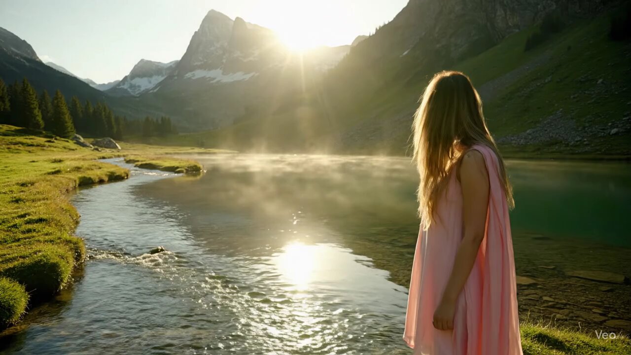 Breathtaking crystal lake view