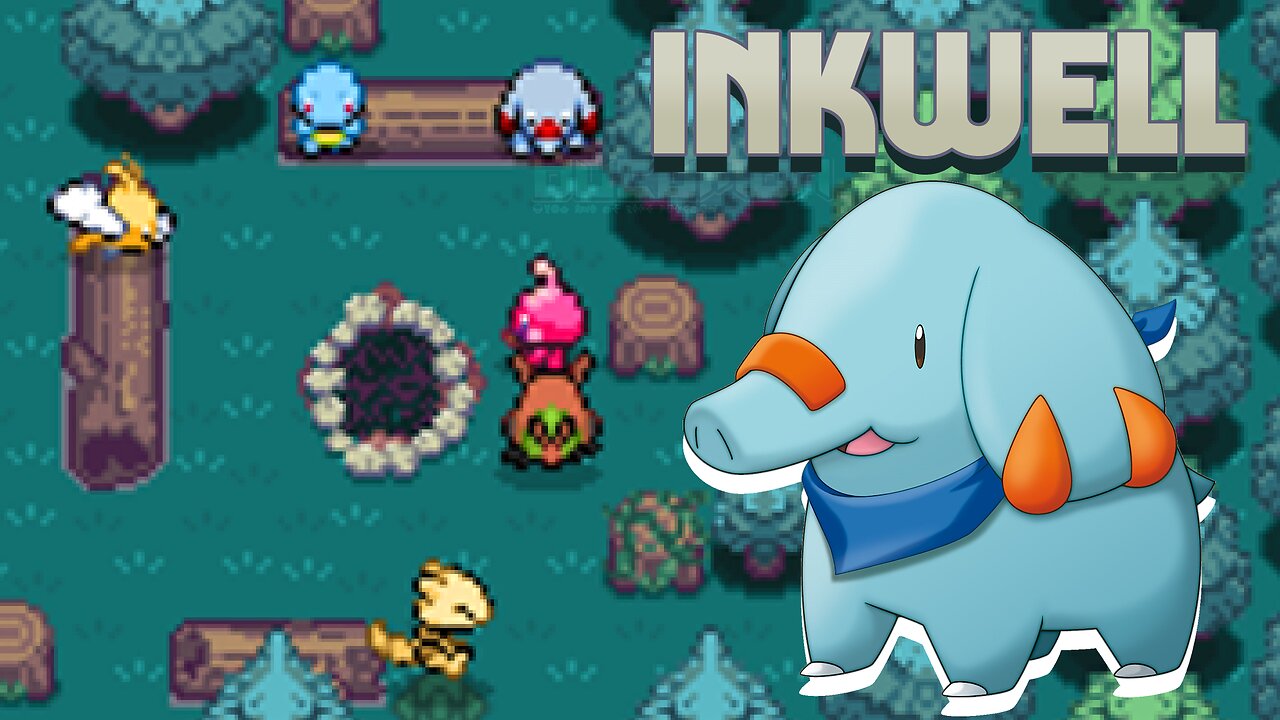 Pokemon Inkwell - GBA ROM Hack, mystery-puzzle-roguelike with permanent and per-run upgrades