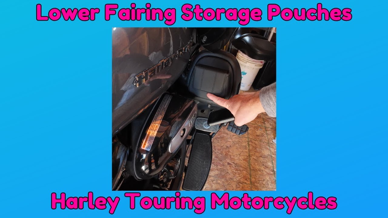 Lower Fairing Storage Pouches for Harley Touring Motorcycles