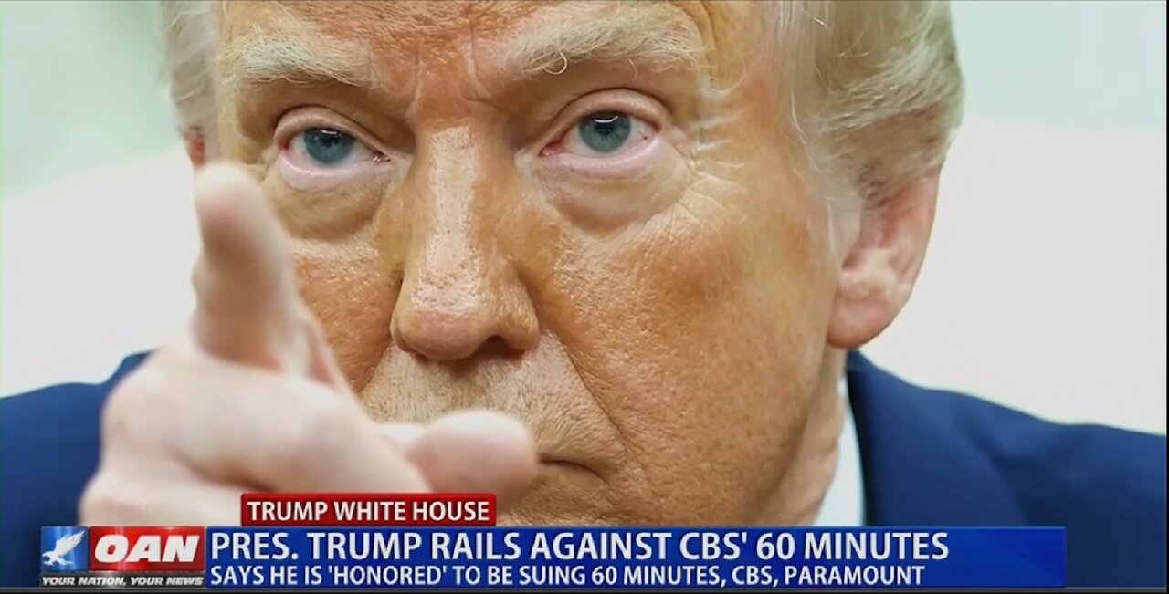 TRUMP RAILS AGAINST CBS 60 MINUTES