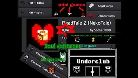 DEADTALE 2 NekoTale Version 0.0.4 Disfrases,Skins Nuevos,Contenedores de almas,Minijuegos y Mas 😨