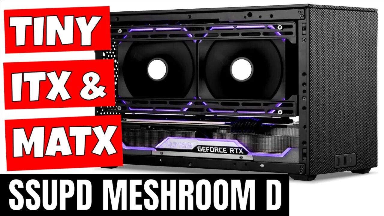 SSUPD Meshroom D Premium Flexible ITX Or MATX PC Case