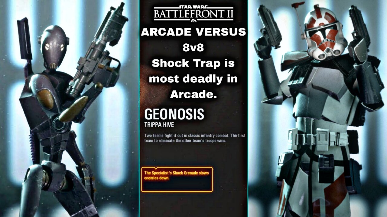 XB1X Star Wars Battlefront 2 G308, 2P local splitscreen Arcade on Trippa Hive, BX Droid Commando!